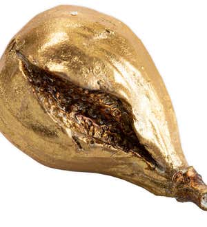 Gold Resin Fig Decor, Set of 5