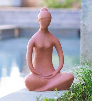 Terracotta Zen Goddess Indoor/ Outdoor Statue