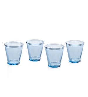 Recycled Glass Tumblers, Set of 4