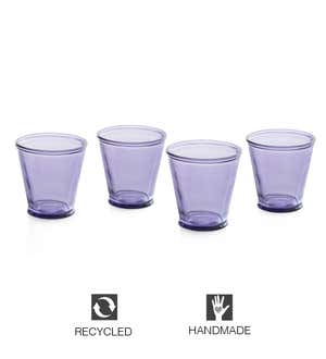 Recycled Glass Tumblers, Set of 4