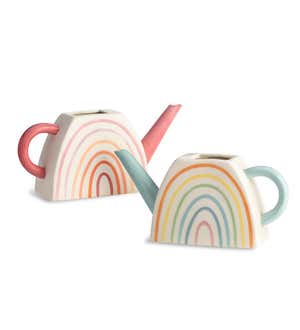 Ceramic Rainbow Watering Can