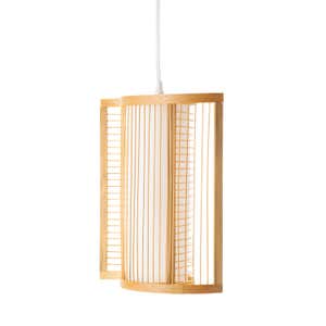Bamboo Hanging Pendant Light with Sides