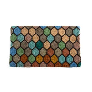 Stained Glass Natural Coir Doormat
