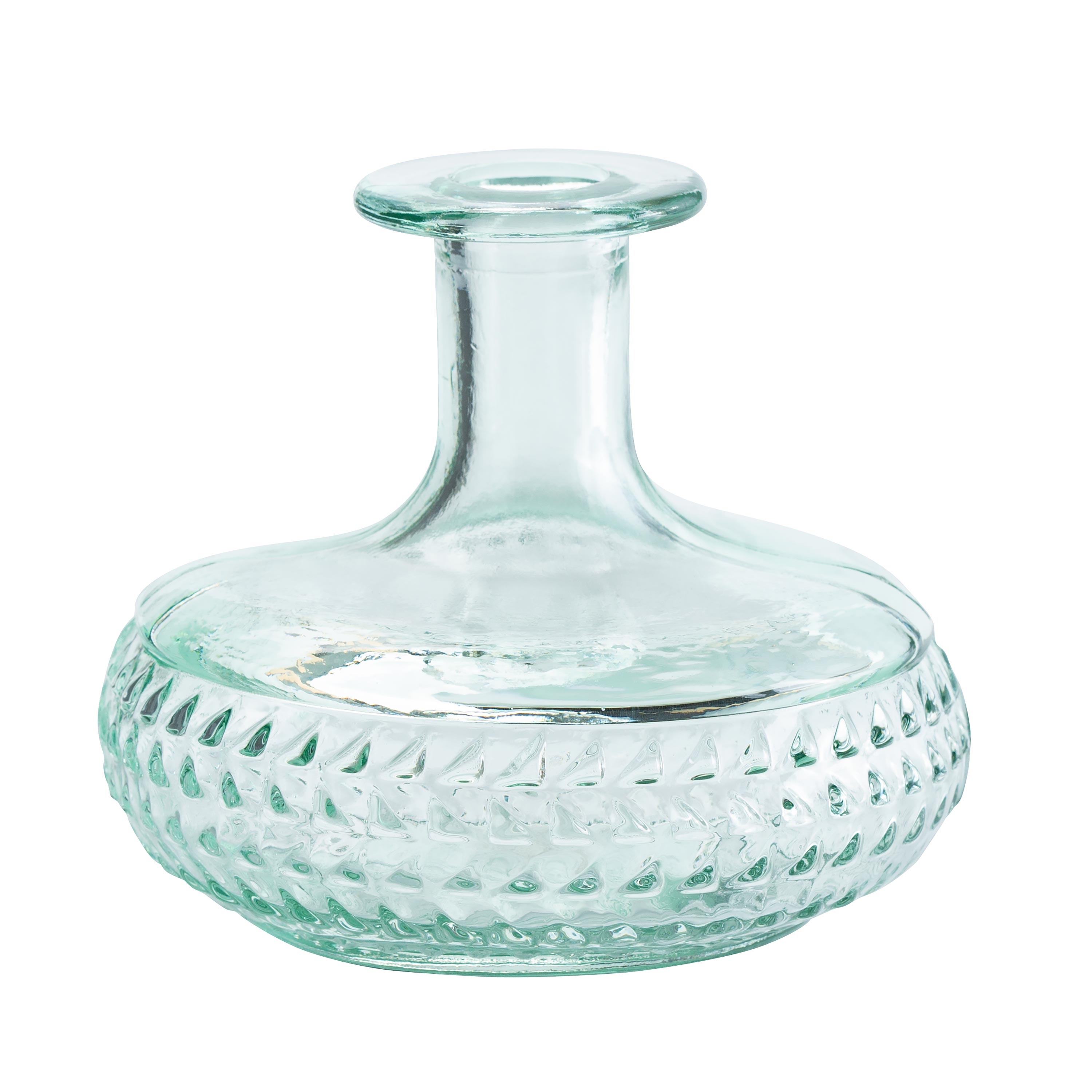 Diamond Recycled Glass Bud Vase swatch image