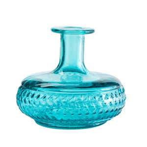 Diamond Recycled Glass Bud Vase