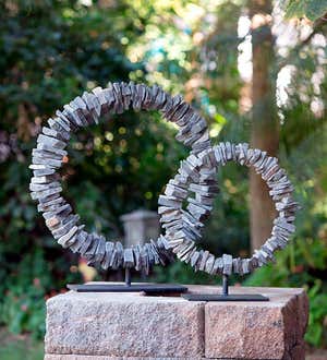 Slate Ring on Stand Sculpture