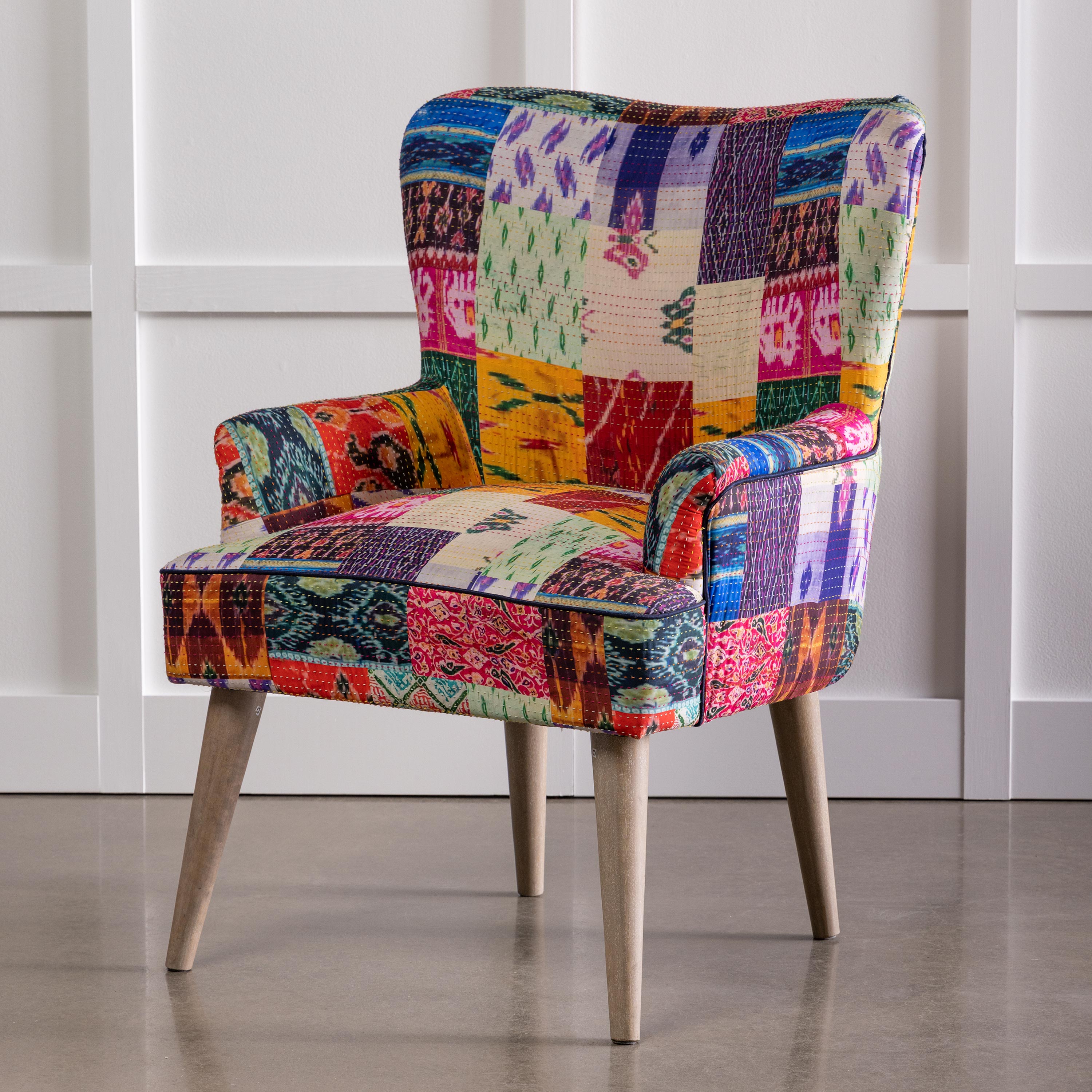 Kantha Wing Accent Chair