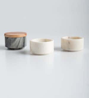 Stacking Marble Pinch Pots
