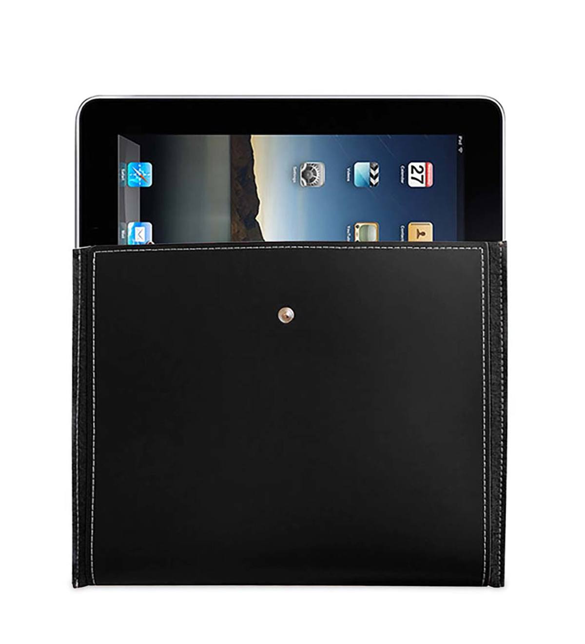 Recycled Leather iPad Case - Black
