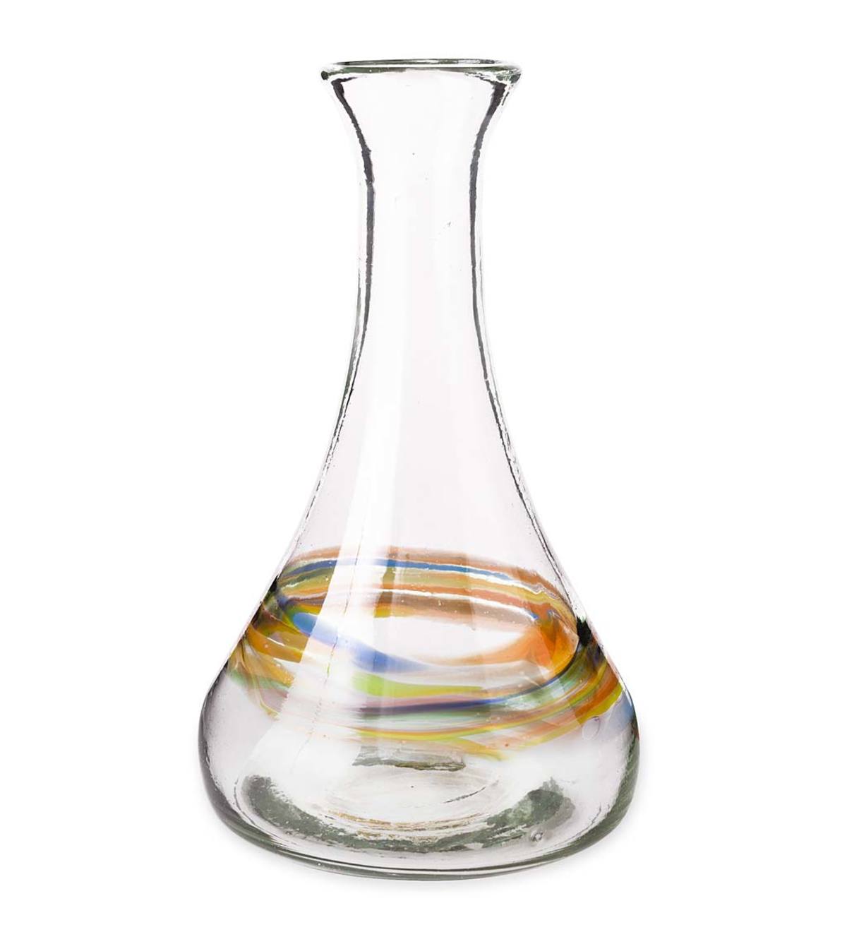 Rainbow Recycled Glass Decanter