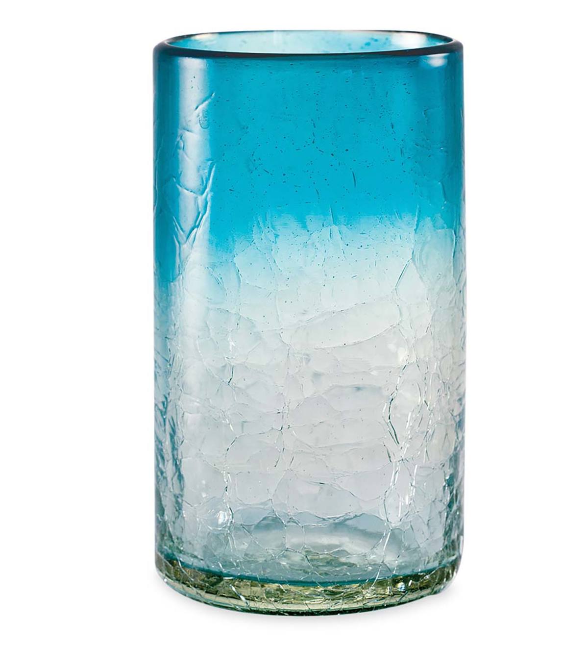 Maya Recycled Pint Glass - Aqua