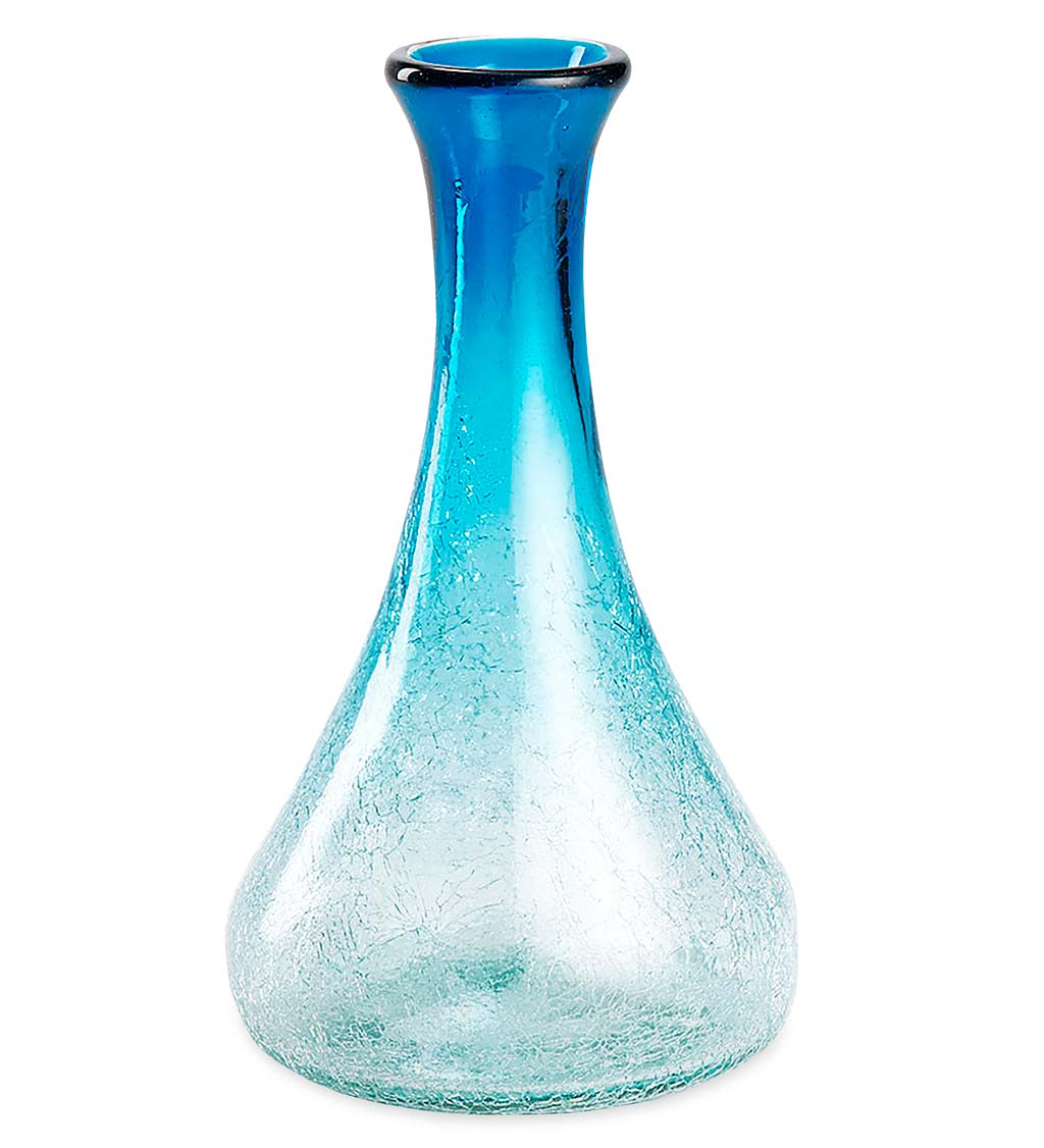 Maya Recycled Glass Decanter - Aqua