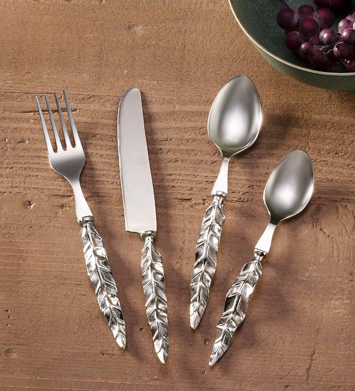 Stainless Steel Feather Flatware