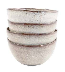 Farmstead Stoneware Cereal/Soup Bowls, Set of 4 - Terracotta