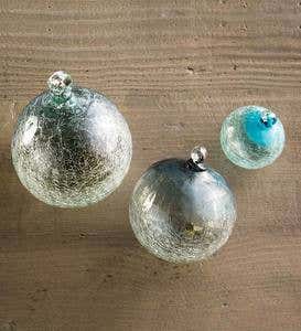 Maya Recycled Glass Sphere Ornaments