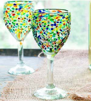 Confetti Wine Glass, Set of 4