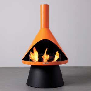 Indoor/ Outdoor Mid-Mod Gel Fuel Fireplace