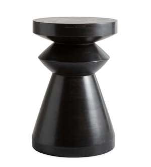 Black Chess Piece Side Table