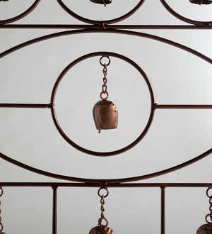 Arched Copper Finish Bell Trellis Stake