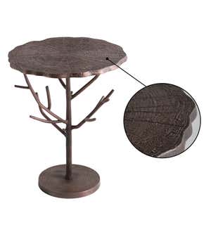 Recycled Metal Branch Side Table