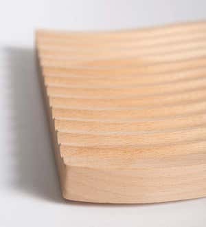 Grooved Beechwood Serving Tray Collection