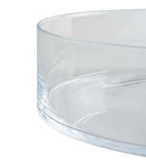 Shallow Glass Bowl for Floating Candles, Small
