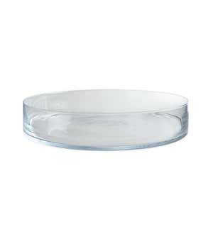 Shallow Glass Bowl for Floating Candles, Large