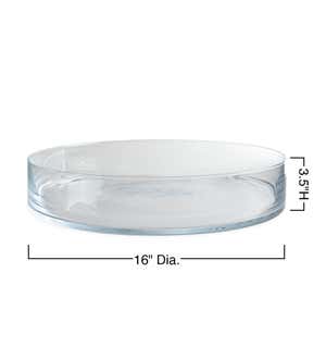 Shallow Glass Bowl for Floating Candles