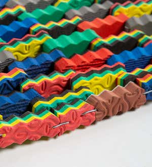Recycled Multi-colored Flip Flop Mat