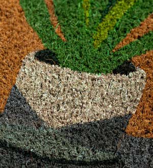 House Plant Natural Coir Doormat