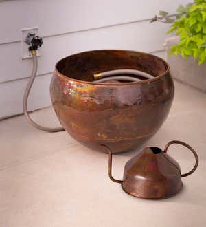 Copper Finish Hose Pot