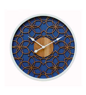 Modern Flower 3D Wood Wall Clock