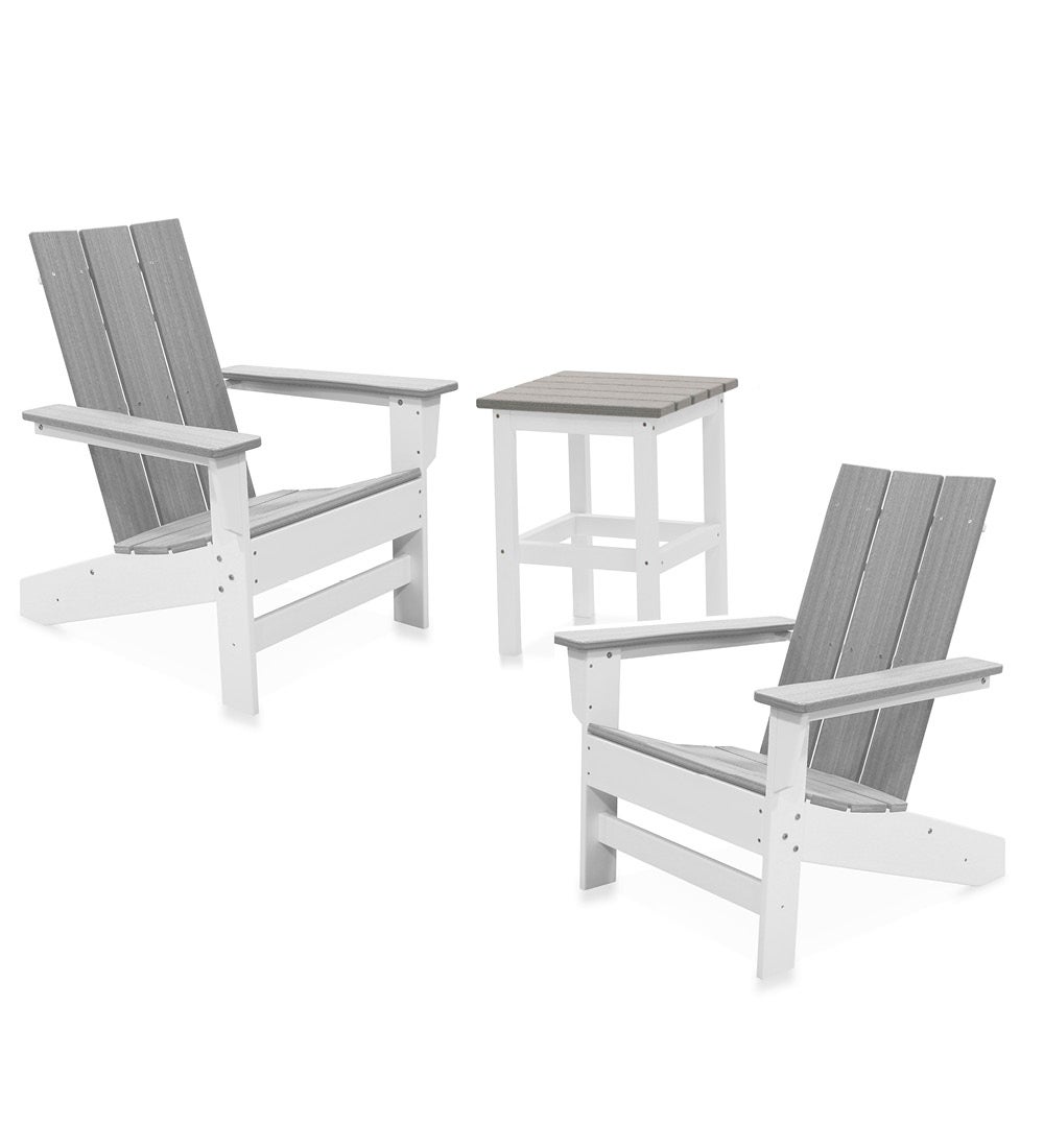 Aria Adirondack Natural Chair and Table, Set of 3 swatch image