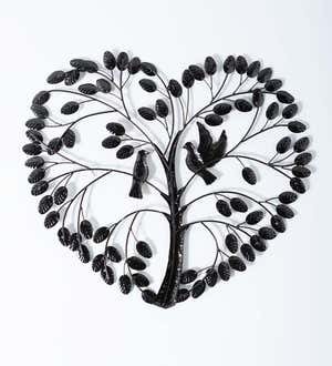 Heart Tree Metal Wall Art