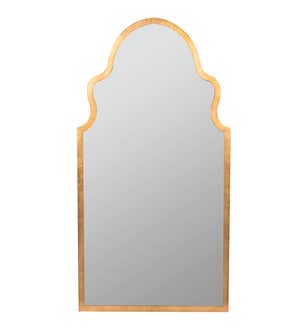 Lincoln Gold Leaf Metal Wall Mirror