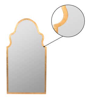 Lincoln Gold Leaf Metal Wall Mirror