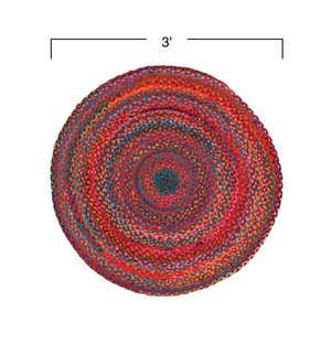 Cotton Chindi Braided Round Rug Collection