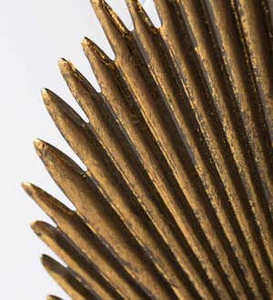 Antique Brass Palm Leaf Sconce