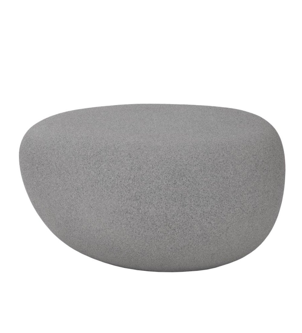 Indoor/ Outdoor River Stone Cast Coffee Table, Small swatch image