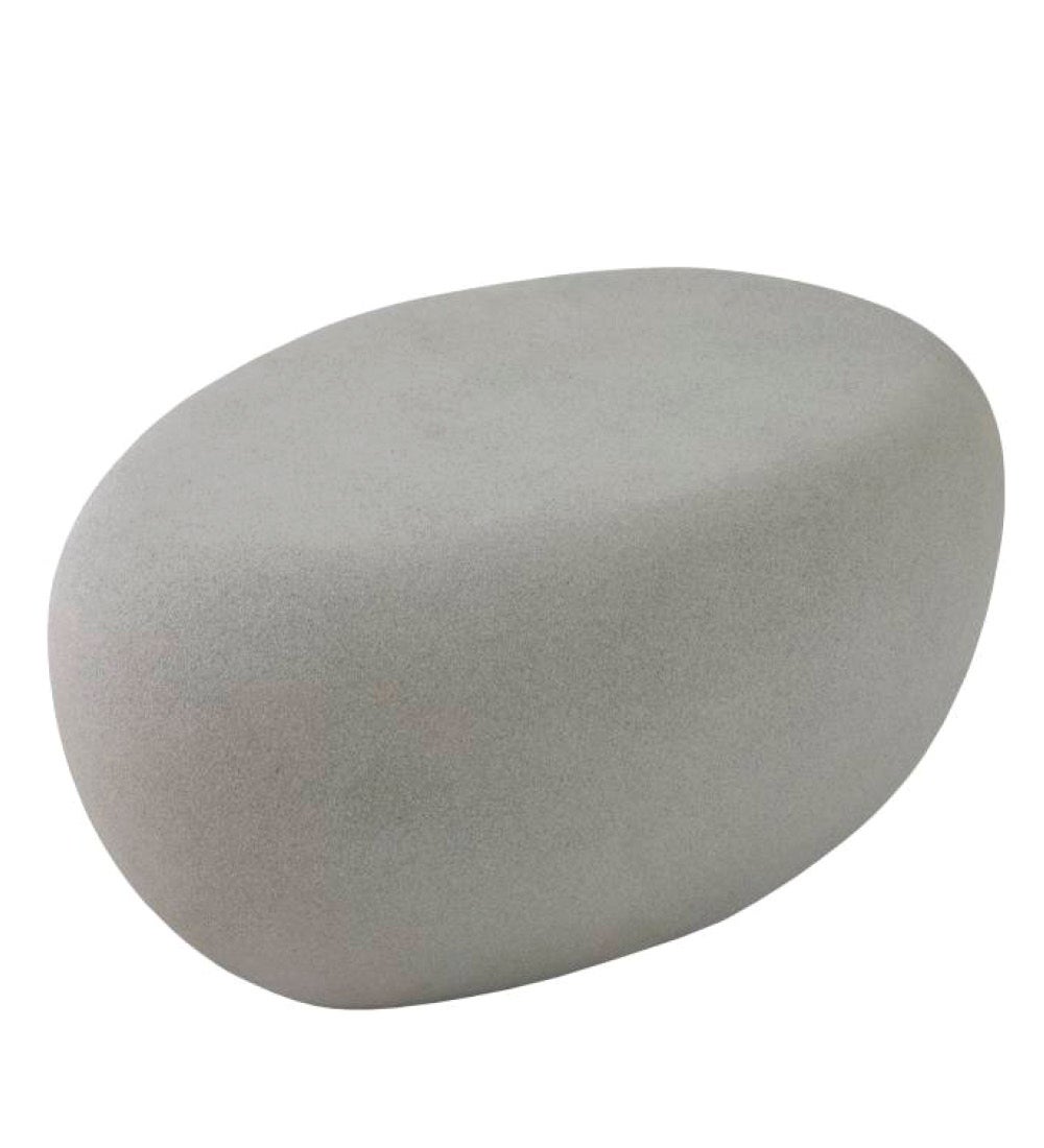 Indoor/ Outdoor River Stone Cast Coffee Table, Large swatch image