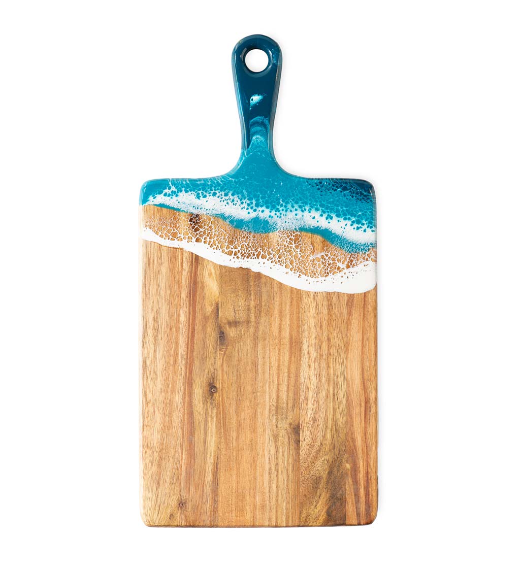 Eco-Resin Accented Cheese Board Charcuterie Tray, Medium swatch image