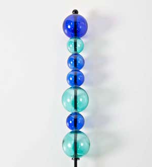 Stacking Glass Orbs Garden Stake