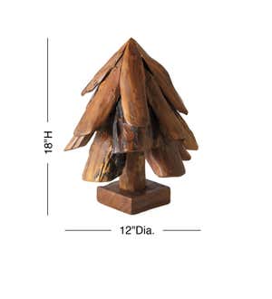 Driftwood Teak Holiday Tree Collection