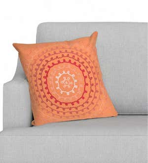 Ombre Threads Indoor/Outdoor Pillow, 20"Sq.