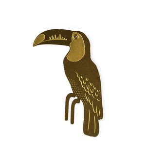 Brass Tropical Birds Plant Pals Collection