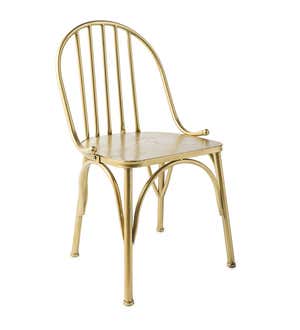 Antique Brass Metal Chair