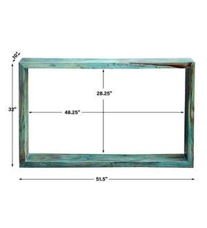 Teo Caribbean Blue-Green Console Table