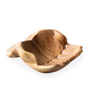 Carved Wood Hand Bowl