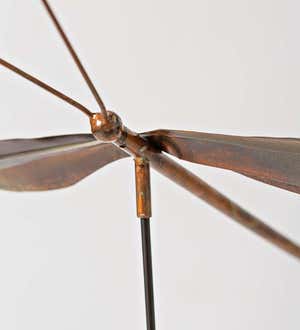 Copper-Finish Dragonfly Garden Stake
