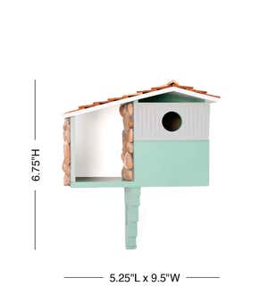 Mid-Mod Stone Bird House
